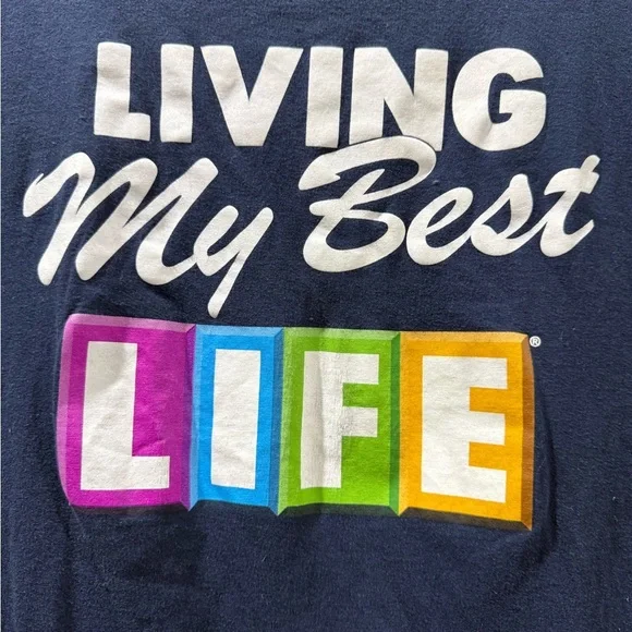 Vibrant Navy Tee with Bold Graphic - Picture 4 of 7